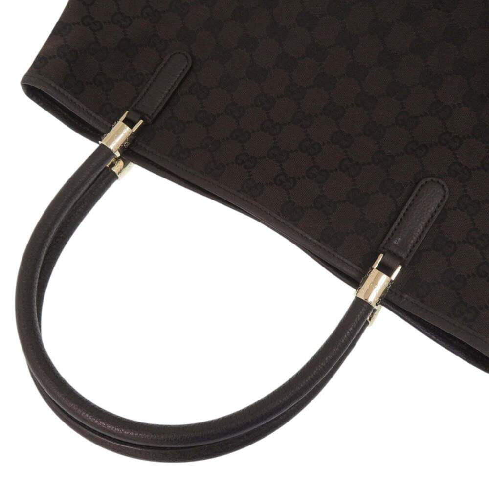 GUCCI Authentic Brown Canvas Tote Bag - Picture 5 of 8